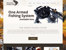 Tablet Screenshot of onearmedfishing.com